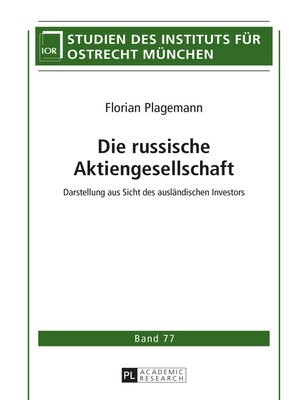 cover image of Die russische Aktiengesellschaft